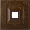Ekena Millwork Eris Ceiling Medallion (Canopies up to 9 7/8"), 18"W x 18"H x 3 1/2"ID x 1 1/8"P, Root Beer Crackle CM18ERRBC - alternate 1